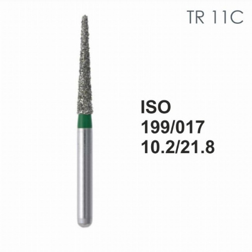 Бор алмазный MANI TR-11C по ISO 199, конус ,017 х 10.2 х 21.8 мм, зернистость C, 5 штук от магазина Stom-Prof