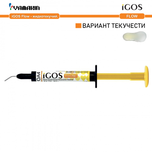 Композит пломбировочный iGOS Flow, оттенок: OA4, масса 4г (2мл) от магазина Stom-Prof