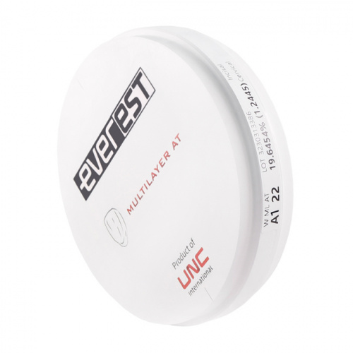 Диск циркониевый Everest Multilayer AT, размер 95х22 мм, цвет A1, многослойный UNC Everest Multilayer от магазина Stom-Prof