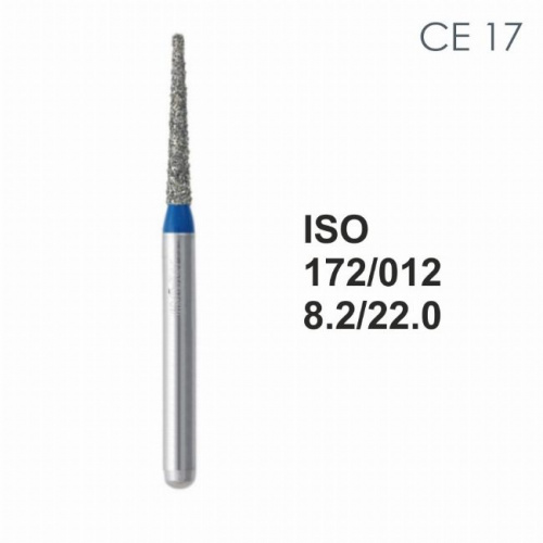 Бор алмазный MANI CE-17 по ISO 172, конус ,012 х 8.2 х 22.0 мм, зернистость S, 5 штук от магазина Stom-Prof