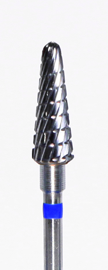 Фреза ATRI ТВС L050SPS, конус закругленный, 5мм, спиральная насечка, средняя абразивн. от магазина Stom-Prof