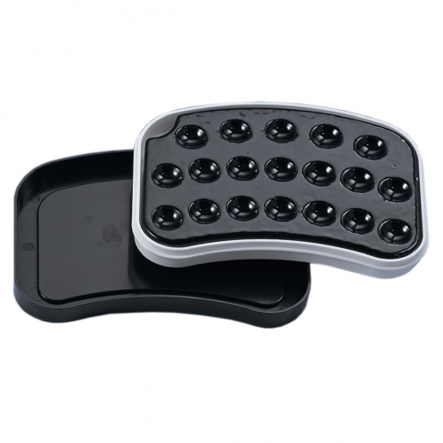 Палитра SONG YOUNG для работы с красителями светоотверждаемых материалов чёрная, 19 ячеек. от магазина Stom-Prof