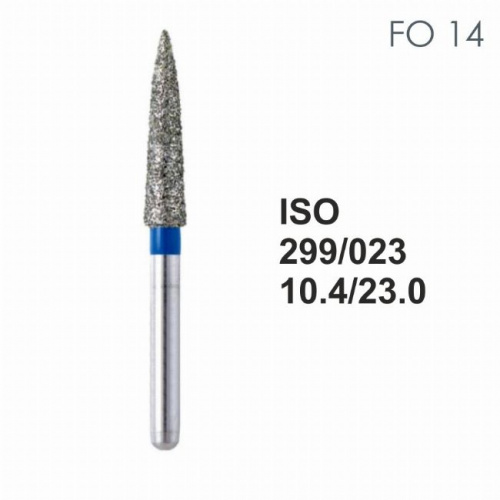 Бор алмазный MANI FO-14 по ISO 299, торпеда ,023 х 10.4 х 23.0 мм, зернистость S, 5 штук от магазина Stom-Prof