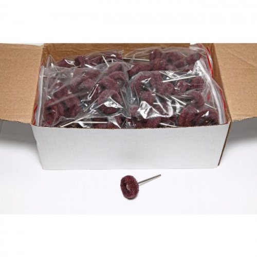 Фильц зуботехнический Sheshan Brush синтетический красный, на дискодержателе, диаметр 22мм, 144шт от магазина Stom-Prof