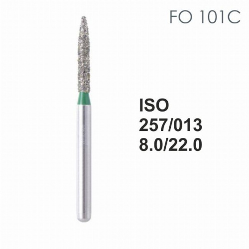 Бор алмазный MANI FO-101C по ISO 257, почка ,013 х 8.0 х 22.0 мм, зернистость C, 5 штук от магазина Stom-Prof
