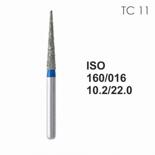 Бор алмазный MANI TC-11 по ISO 160, конус ,016 х 10.2 х 22.0 мм, зернистость S, 5 штук от магазина Stom-Prof