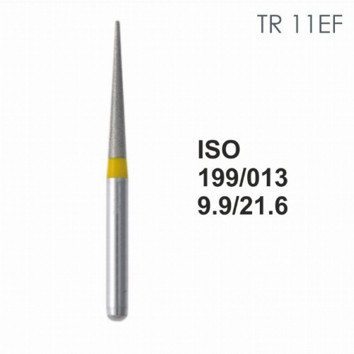 Бор алмазный MANI TR-11EF по ISO 199, конус ,013 х 9.9 х 21.6 мм, зернистость EF, 5 штук от магазина Stom-Prof