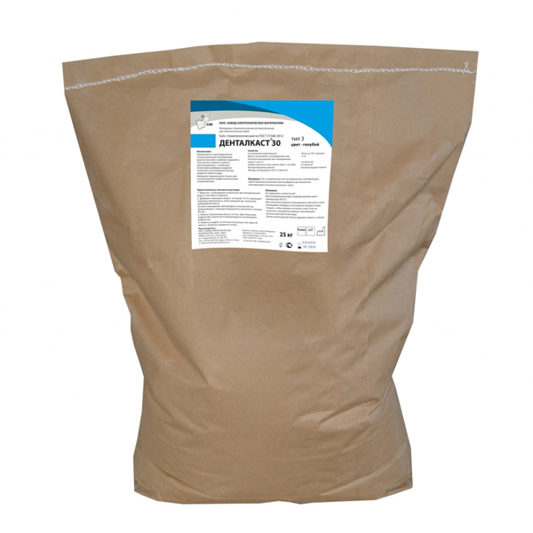 Гипс стоматологический ДЕНТАЛКАСТ 30, 25кг от магазина Stom-Prof
