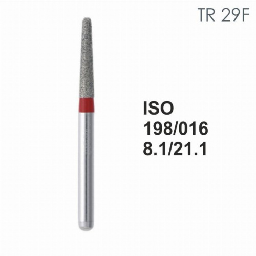 Бор алмазный MANI TR-29F по ISO 198, конус ,016 х 8.1 х 21.1 мм, зернистость F, 5 штук от магазина Stom-Prof