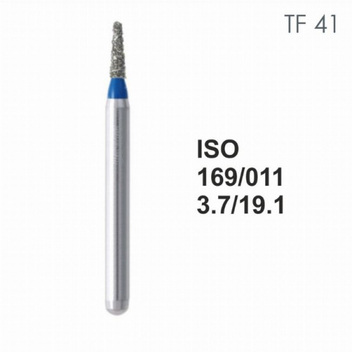 Бор алмазный MANI TF-41 по ISO 169, конус ,011 х 3.7 х 19.1 мм, зернистость S, 5 штук от магазина Stom-Prof