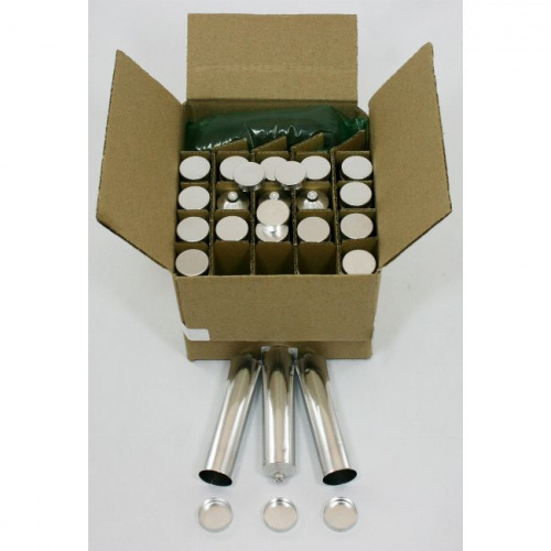 Гильза мягкая алюминиевая с крышкой, толщина стенки – 0.1мм, d=25мм, 35гр,длина100мм, 20шт от магазина Stom-Prof