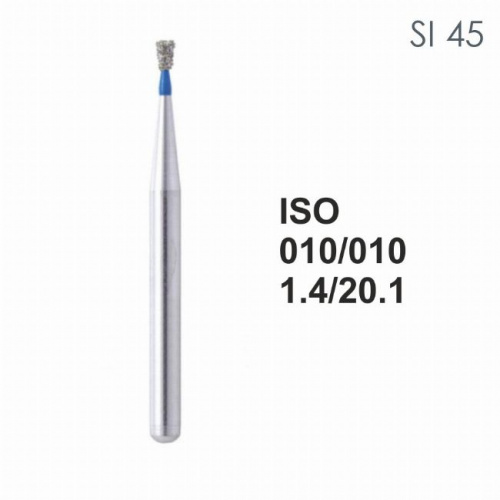 Бор алмазный MANI SI-45 по ISO 010, об.конус ,010 х 1.6 х 20.1 мм, зернистость S, 5 штук от магазина Stom-Prof