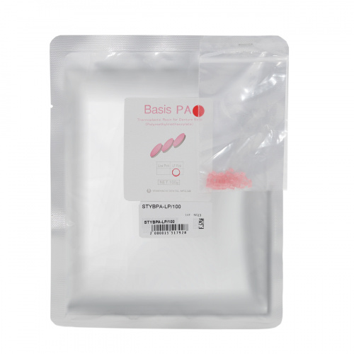 Пластмасса базисная Basis PA полиметилметакрилатная, для термо-пресса, цвет Live Pink, 100 г. от магазина Stom-Prof