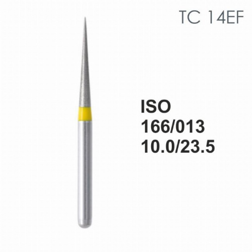Бор алмазный MANI TC-14EF по ISO 166, конус ,013 х 10.0 х 23.5 мм, зернистость EF, 5 штук от магазина Stom-Prof
