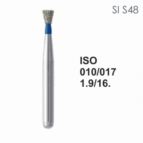 Бор алмазный MANI SI-S48 по ISO 010, об.конус ,017 х 1.6 х 16.6 мм, зернистость S, 5 штук от магазина Stom-Prof
