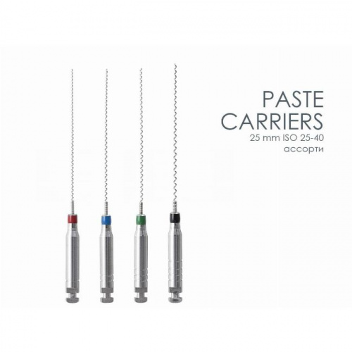 Каналонаполнители MANI Paste Carriers машинные,длина 21мм, диаметр 0,25-0,40мм, ISO 25-40, 4 шт. от магазина Stom-Prof