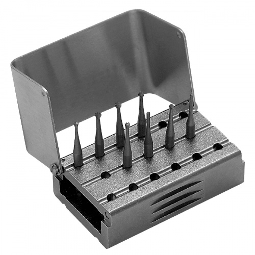 Подставка металлическая с крышкой для вращающихся инструментов (для угловых наконечников), тип CA от магазина Stom-Prof