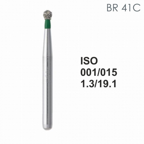 Бор алмазный MANI BR-41C по ISO 001, шар, 015 х 1.3 х 19.1 мм, зернистость C, 5 штук от магазина Stom-Prof