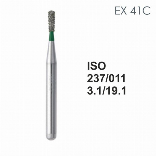 Бор алмазный MANI EX-41C по ISO 237, груша ,011 х 3.1 х 19.1 мм, зернистость C, 5 штук от магазина Stom-Prof