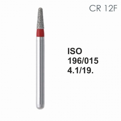 Бор алмазный MANI CR-12F по ISO 196, конус ,015 х 4.1 х 19.0 мм, зернистость F, 5 штук от магазина Stom-Prof