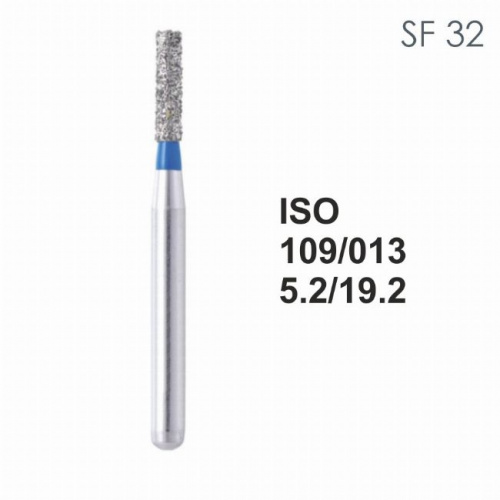Бор алмазный MANI SF-32 по ISO 109, цилиндр ,013 х 5.2 х 19.2 мм, зернистость S, 5 штук от магазина Stom-Prof