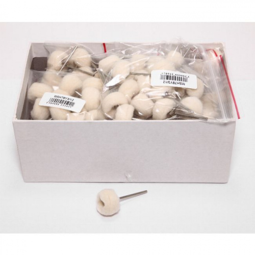 Фильц зуботехнический Sheshan Brush войлочный мягкий, на дискодержателе, диаметр 22мм, 144шт от магазина Stom-Prof