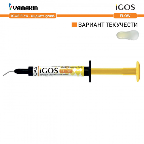 Композит пломбировочный iGOS Flow, оттенок: OA5, масса 4г (2мл) от магазина Stom-Prof
