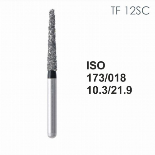 Бор алмазный MANI TF-21SC по ISO 173, конус ,018 х 10.3 х 21.9 мм, зернистость SC, 5 штук от магазина Stom-Prof