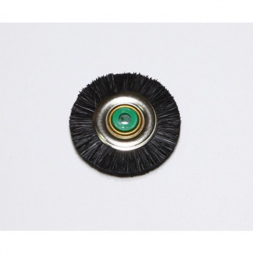 Щётка для шлифмотора натуральная щетина, черная жесткая, диаметр 4,2см, 1шт. от магазина Stom-Prof
