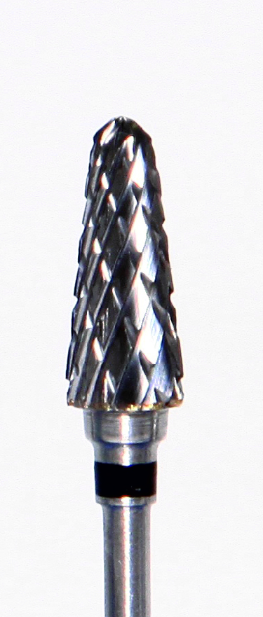 Фреза ATRI ТВС L060DSC, конус закругленный, 6мм, двойная насечка, суперкрупная абразивн. от магазина Stom-Prof