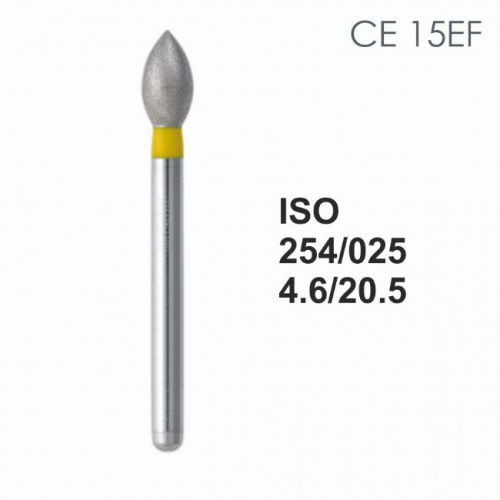 Бор алмазный MANI CE-15EF по ISO 254, почка ,025 х 4.6 х 20.5 мм, зернистость EF, 5 штук от магазина Stom-Prof