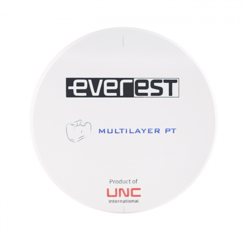 картинка Диск циркониевый Everest Multilayer PT, размер 95х18 мм, цвет A2, многослойный UNC Everest Multilayer от магазина Stom-Prof