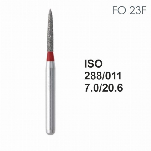 Бор алмазный MANI FO-23F по ISO 288, торпеда ,011 х 7.0 х 20.6 мм, зернистость F, 5 штук от магазина Stom-Prof