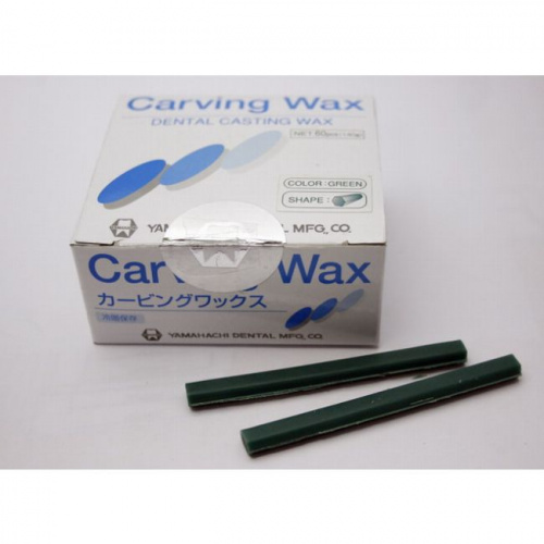 Воск моделировочный Carving Wax Green (зелёный) 140гр, Yamahachi (Япония) от магазина Stom-Prof