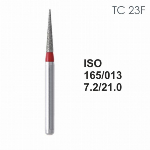 Бор алмазный MANI TC-23F по ISO 165, конус ,013 х 7.2 х 21.0 мм, зернистость F, 5 штук от магазина Stom-Prof