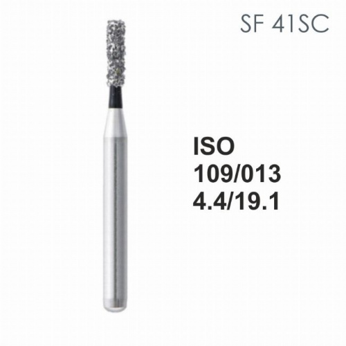 Бор алмазный MANI SF-41SC по ISO 109, цилиндр ,013 х 4.4 х 19.1 мм, зернистость SC, 5 штук от магазина Stom-Prof