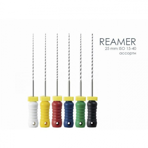 Дрильборы MANI Reamers ручные, длина 21 мм, диаметр 0,15-0,40 мм, ISO-15-40, 6 шт. от магазина Stom-Prof