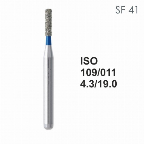 Бор алмазный MANI SF-41 по ISO 109, цилиндр ,011 х 4.3 х 19.0 мм, зернистость S, 5 штук от магазина Stom-Prof
