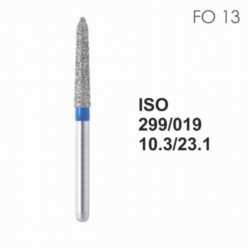 Бор алмазный MANI FO-13 по ISO 299, торпеда ,019 х 10.3 х 23.1 мм, зернистость S, 5 штук от магазина Stom-Prof