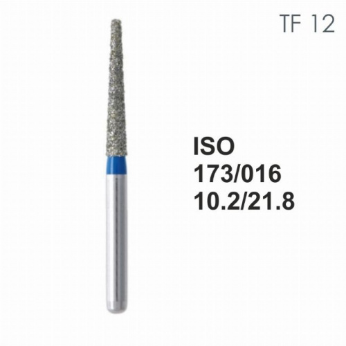 Бор алмазный MANI TF-12 по ISO 173, конус ,016 х 10.2 х 21.8 мм, зернистость S, 5 штук от магазина Stom-Prof
