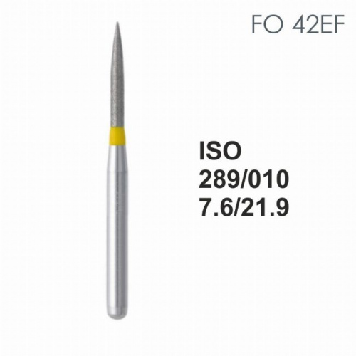 Бор алмазный MANI FO-42EF по ISO 289, торпеда ,010 х 7.6 х 21.9 мм, зернистость EF, 5 штук от магазина Stom-Prof