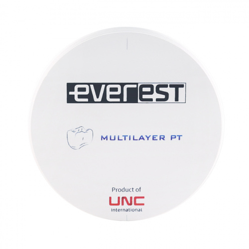 картинка Диск циркониевый Everest Multilayer PT, размер 95х22мм, цвет A2, многослойный UNC Everest Multilayer от магазина Stom-Prof