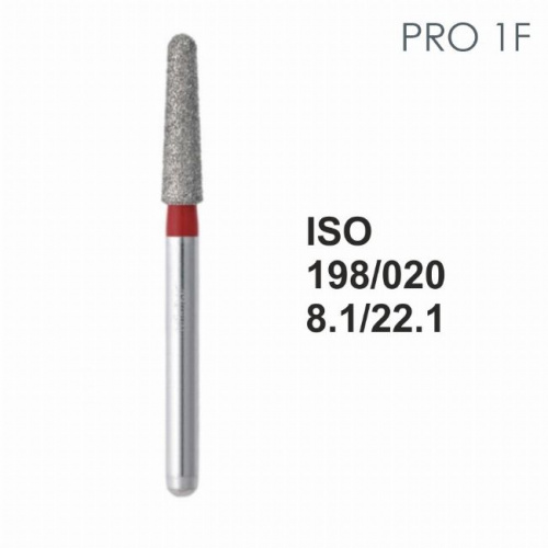 Бор алмазный MANI PRO-1F по ISO 198, конус ,020 х 8.1 х 22.1 мм, зернистость F, 5 штук от магазина Stom-Prof