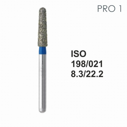 Бор алмазный MANI PRO-1 по ISO 198, конус ,021 х 8.3 х 22.2 мм, зернистость S, 5 штук от магазина Stom-Prof