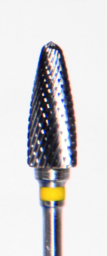 Фреза ATRI ТВС F060DF, конус закругленный, 6мм, двойная насечка, экстрамелкая абразивн. от магазина Stom-Prof