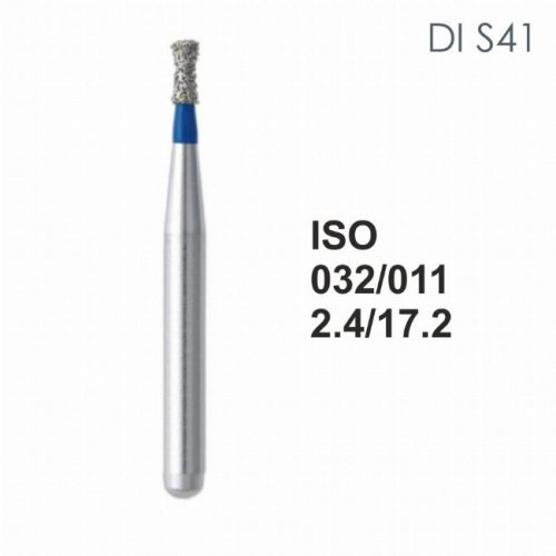 Бор алмазный MANI DI-S41 по ISO 032, обр.конус ,011х 2.4 х 17.2 мм, зернистость S, 5 штук от магазина Stom-Prof