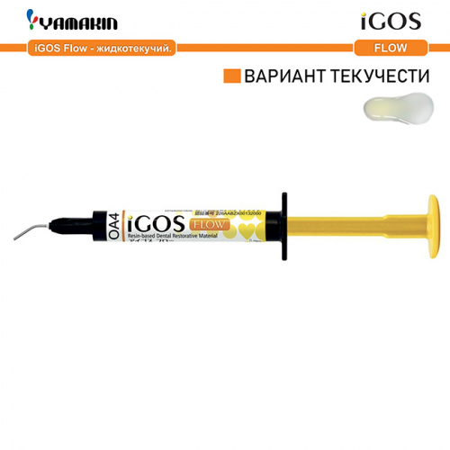 Композит пломбировочный iGOS Flow, оттенок: OA4, масса 4г (2мл) от магазина Stom-Prof