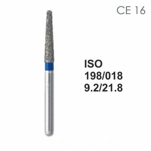 Бор алмазный MANI CE-16 по ISO 198, конус ,018 х 9.2 х 21.8 мм, зернистость S, 5 штук от магазина Stom-Prof