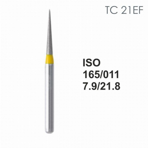 Бор алмазный MANI TC-21EF по ISO 165, конус ,011 х 7.9 х 21.8 мм, зернистость EF, 5 штук от магазина Stom-Prof