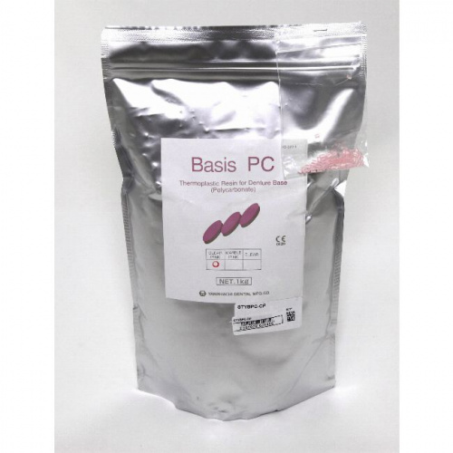 картинка Пластмасса базисная Basis PC поликарбонатная, для термо-пресса, цвет Clear Pink, 1 кг. от магазина Stom-Prof